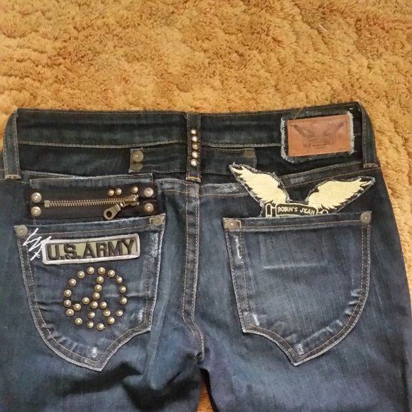 ROBIN'S JEANS ROCK N ROLL LOW RISE 28 - Picture 2 of 11